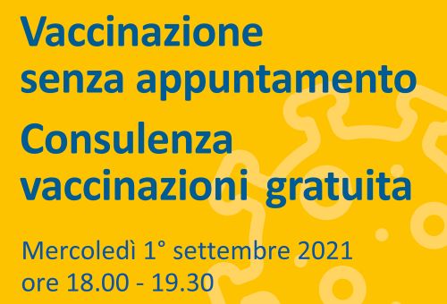 Situazione e vaccinazioni walk-in
